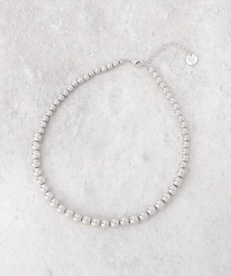 ＜Dessin (Women)＞シルバービーズショートネックレス（２００２５８３３９０）