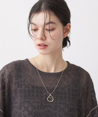 グラスホルダーサークルモチーフネックレス（2002583398