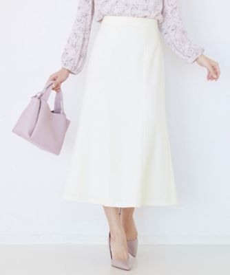 手洗い可／日本製／ウエスト後ろゴム仕様】マーメイドシルエットの