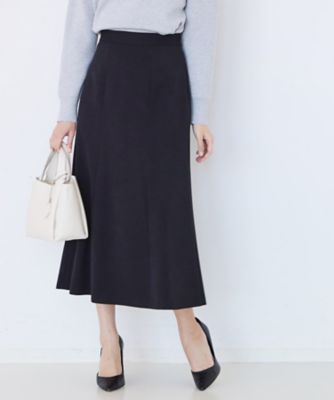 手洗い可／日本製／ウエスト後ろゴム仕様】マーメイドシルエットの