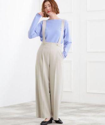 ショルダーストラップツイードパンツ（2002584208） | GROVE