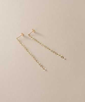 ＜COCOSHNIK (Women)＞Ｋ１０シースルーフラット　スタッドピアス（２００２５８４２５６）