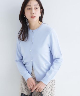 アンサンブル可／洗える】クルーネックニットカーディガン