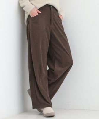 S－LL】大人っぽく穿ける 股上深め コーデュロイカーブパンツ