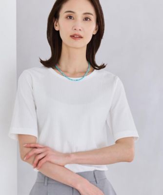 ＜Reflect (Women)＞【インナーにおすすめ◎】クルーネックストレッチリブトップス（２００２５８４６０２）