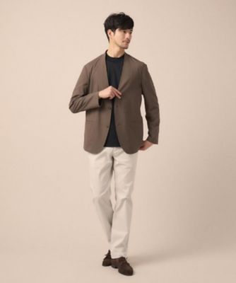 ON／OFF兼用】CARREMANファブリック ノーカラー