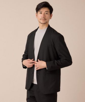 ON／OFF兼用】CARREMANファブリック ノーカラー