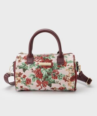 ジャカード／ギフトにおすすめ！】メアリーポート ブーケ柄 ミニ