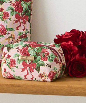 ＜LAURA ASHLEY＞【ジャカード／ギフトにおすすめ！】メアリーポート　ブーケ柄　ポーチ（２００２５８４７７３）