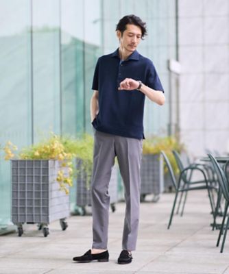 新品⭐️タケオキクチ シェットランドウール パンツ L 接触冷感】新定番ウールライクトロ パンツ（2002584794