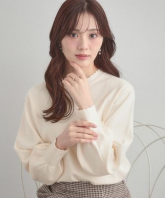 ＜COUTURE BROOCH (Women)＞【洗える／スカラデザイン】パフスリーブ　ニット（２００２５８４７９７）