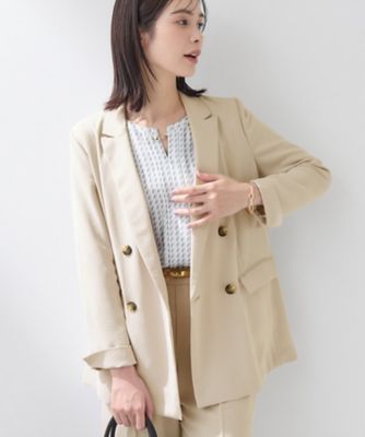 ベージュ系 レディースの大きいサイズ 13号～25号／2L～8L ジャケット