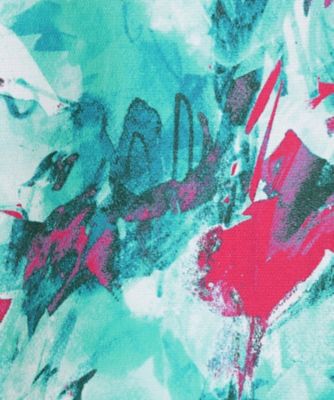 手洗い可／日本製／セットアップ可】アート的プリントフレアスカート