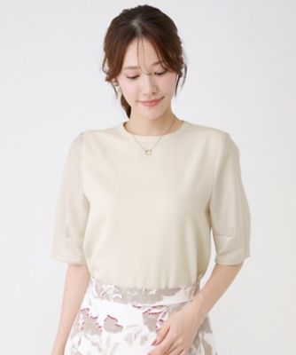 美品 ROBE de PEAU ボリュームパフスリーブ ブラウス ベージュ ROBE de 