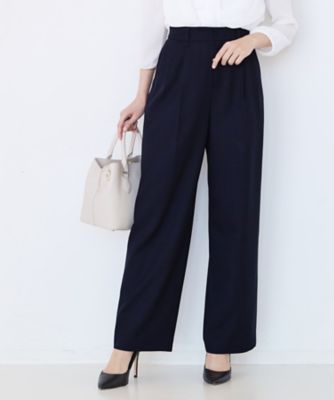 手洗い可】タック入りワイドパンツ（2002585726） | COUP DE