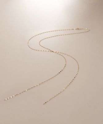 ＜COCOSHNIK (Women)＞Ｋ１０フラワークロスフリンジＹ　ネックレス（２００２５８５７３３）