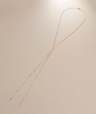 trangia 未使用　アクセサリー付 K18アズキミックスチェーンスライド ネックレス