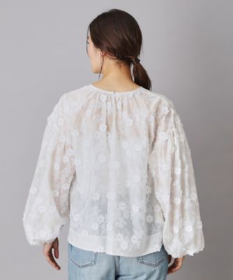 シアーエンブロイダリーブラウス（2002586080