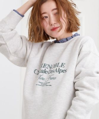 プレッピーロゴ裏起毛スウェット（2002586214） | GROVE