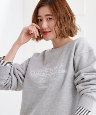 プレッピーロゴ裏起毛スウェット（2002586214） | GROVE