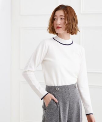 バイカラーハイネックニット（2002586228） | GROVE (Women