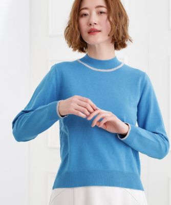 バイカラーハイネックニット（2002586228） | GROVE (Women