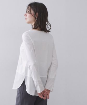 ＜OPAQUE.CLIP (Women)＞シャツドッキングカットソー【洗濯機ＯＫ】（２００２５８６２３６）