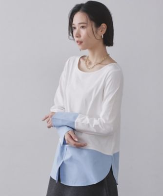 シャツドッキングカットソー【洗濯機OK】（2002586236