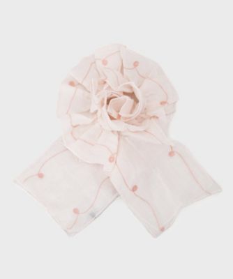 LAURA ASHLEY/ローラ アシュレイ 【シルク混／刺繍入／差込式】フリルストール（２００２５８６２４６）