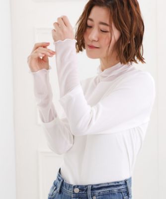 THE RERACS 切替 ハイネックワイドプルオーバーシャツ 23SS 日本製 THE RERACS - THE RERACS 切替 ハイネックワイドプルオーバーシャツ