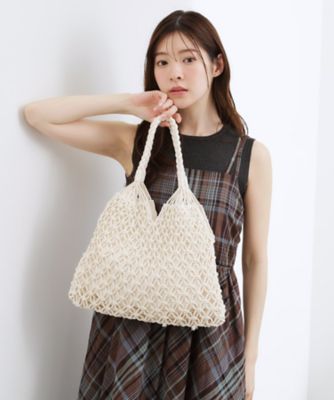 ＜GROVE (Women)＞マクラメトート（２００２５８６４２８）