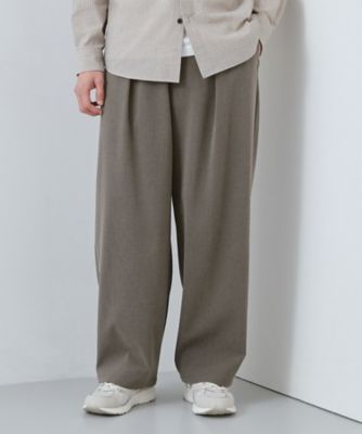 半歩先のオシャレ】バレルレッグ パンツ 洗濯機OK