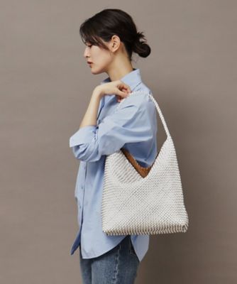ブレッツァバッファロー】レザーメッシュショルダーバッグ L 本革