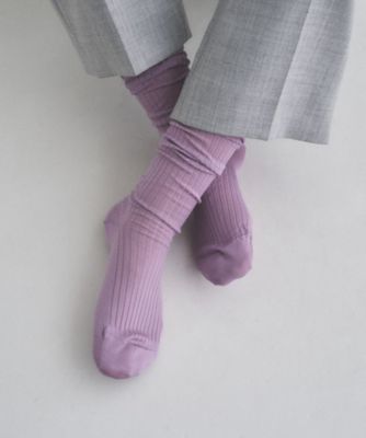 piedi nudi｜BRIGHT RIB HIGH SOX