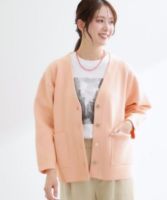 [ ポンヌフ ＊ ダウン×ニットのカーディガンジャケット ] 着回し力◎】ジャケット風ニットカーディガン（2002587715