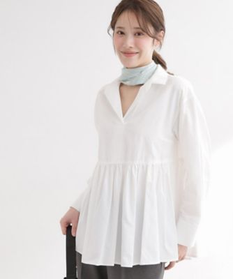 ＜Reflect (Women)＞【レイヤードにおすすめ◎】ペプラムデザインシャツ（２００２５８７７２３）