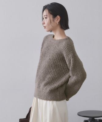 ノ*ル様 新品同様ペーパーヤーンメッシュニット ペーパーヤーンメッシュルーズニット | Omekashi(オメカシ)レディース