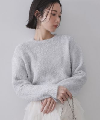 irojikake キラキラ ニット シルバー sakishimatokyo ニット セーター 「ラメニット」「キラキラ/きらきら
