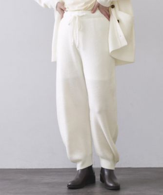 ＜OPAQUE.CLIP (Women)＞ニットパンツ／セットアップ対応可【洗濯機ＯＫ】（２００２５８８２６４）