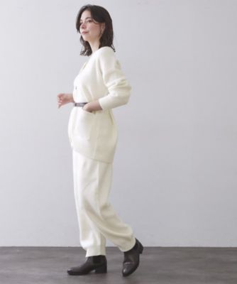 マシュマロタッチカーブニットパンツ／セットアップ対応可【洗濯機OK