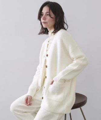 Vネックニットカーディガン／セットアップ対応可【洗濯機OK