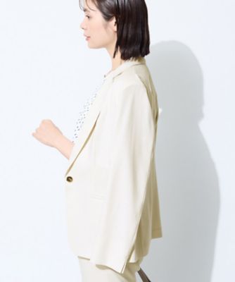SETUP可能／快適／シワになりにくい】リネンライクジャケット