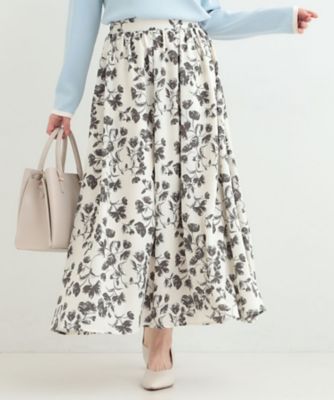 ＜SHOO LA RUE (Women)＞【着丈選べる】アソート柄フレアスカート（２００２５８８６８６）