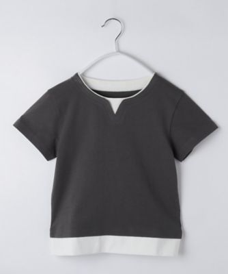 ＜THE SHOP TK (Baby&Kids)＞【１１０－１６０】キーネックＴシャツ（２００２５８８６９０）