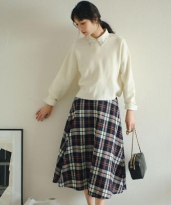 ビジューカラー とろみシャツ（2002588705） | GROVE (Women