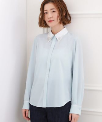 アプワイザーリッシェとろみシャツ ビジューカラー とろみシャツ（2002588705） | GROVE (Women