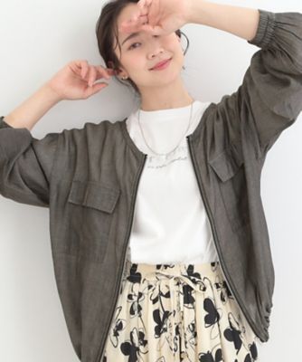 ＜SHOO LA RUE (Women)＞【ＵＶ／Ｓ－ＬＬ／綿１００％】優しく透ける　柔らかシアーデニムブルゾン（２００２５８８７２９）