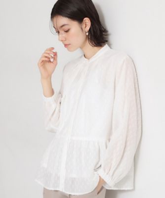 シフォンジャカードブラウス（2002588843） | THE SHOP TK