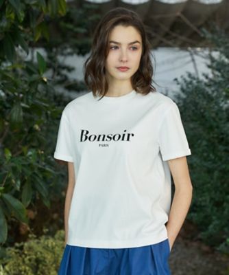 接触冷感／抗菌防臭／消臭】アイスクリアコットン Bonsoir ロゴ