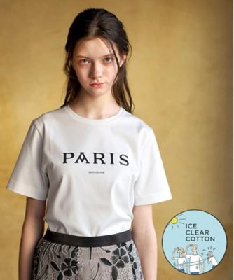 ＜DRESSTERIOR (Women)＞【接触冷感／抗菌防臭／消臭】アイスクリアコットン　ＰＡＲＩＳ　Ｔシャツ（２００２５８８８９３）